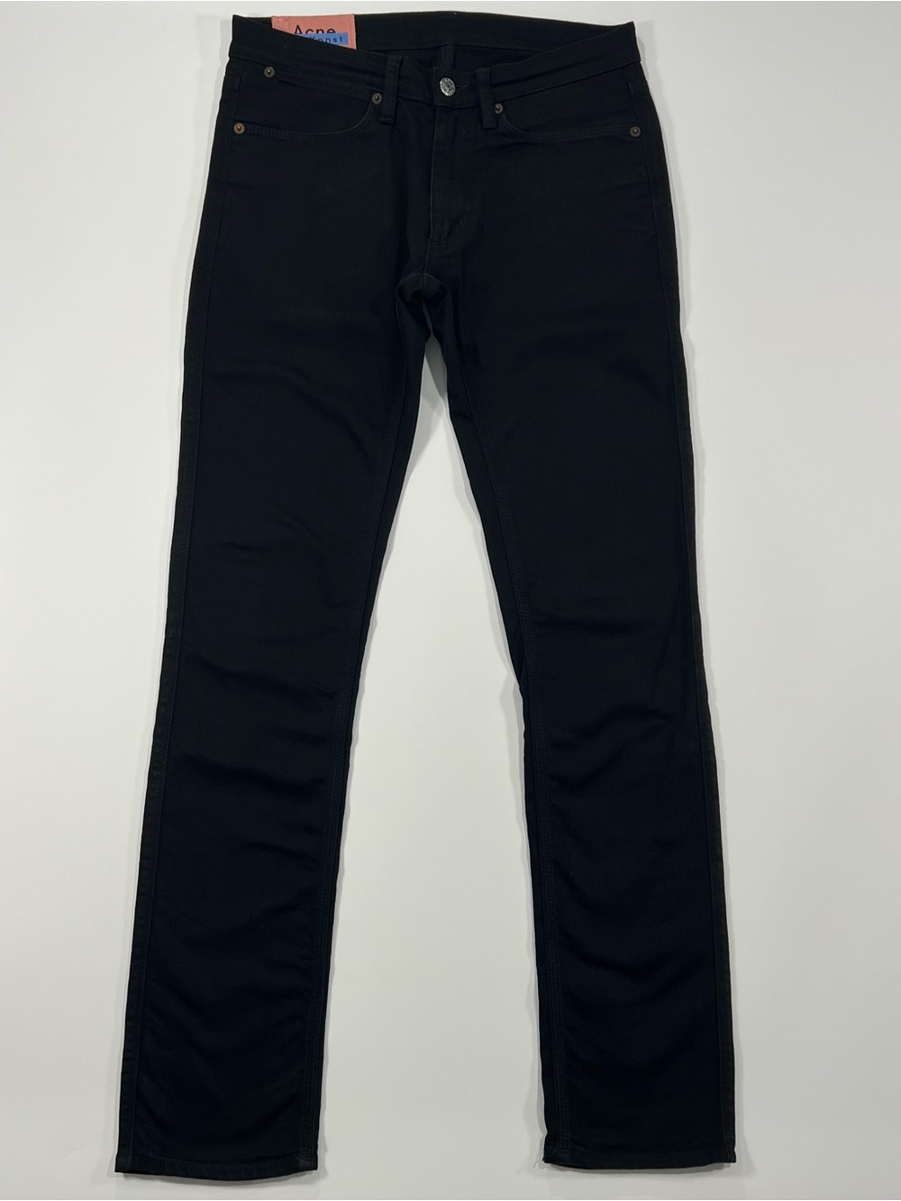 Acne Studios Blå Konst Max Stay Black O Jeans Mens 29x32 Slim Black Italy